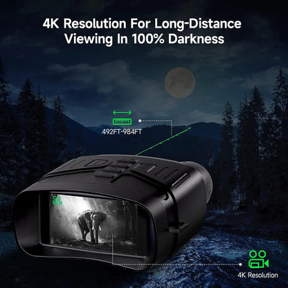 Pocket Digital IR Night Camera for Complete Darkness Capture Photo Video 200m Infrared Hunting Observation Night Vision Goggles